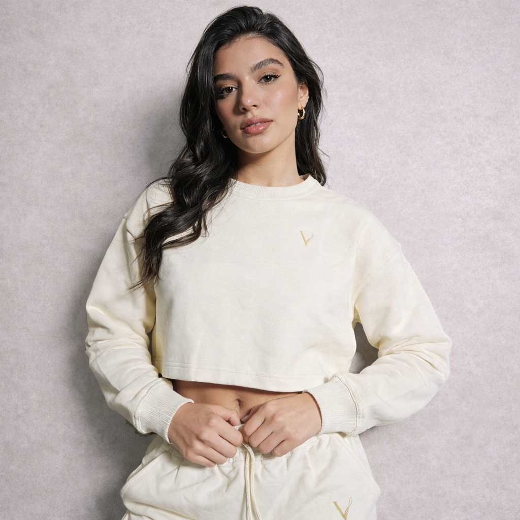 Vintage Lux Cropped Sweater